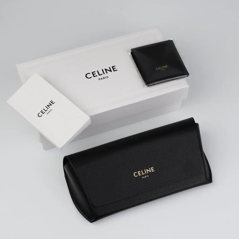 Celine CL4005FN/S 93B BRAND NEW Sunglasses  Light Green Gradient Smoke Geometric - Picture 11 of 11